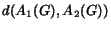 $d(A_1(G),A_2(G))$