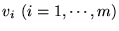 $v_i~(i =1, \cdots, m)$