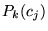 $ P_k(c_j)$