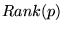 $ Rank(p)$