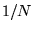 $ 1/N$