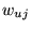 $ w_{uj}$