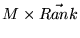 $ M \times \vec{Rank}$