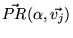 $ \vec{PR}(\alpha, \vec{v_j})$