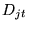 $ D_{jt}$