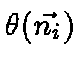 $\theta(\vec{n_i})$