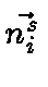 $\vec{n_i^s}$
