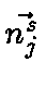 $\vec{n_j^s}$