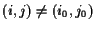 $(i,j)\neq (i_0,j_0)$