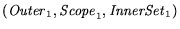$({\it Outer}_1,{\it Scope}_1,{\it InnerSet}_1)$