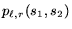 $p_{\ell,r}(s_1,s_2)$