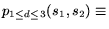 $p_{1\leq{}d\leq{}3}(s_1,s_2) \equiv$