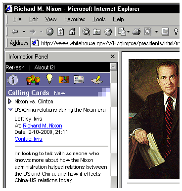 Figure 3.  Details of
I2I's Calling Card Interface