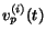 $v^{(i)}_{p}(t)$