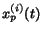 $x^{(i)}_{p}(t)$