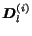 $\mbox{\boldmath$D$}_l^{(i)}$