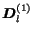 $\mbox{\boldmath$D$}_l^{(1)}$