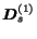 $\mbox{\boldmath$D$}_s^{(1)}$
