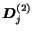 $\mbox{\boldmath$D$}_j^{(2)}$