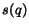 $s(q)$