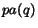 $pa(q)$