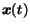 $\mbox{\boldmath$x$}(t)$