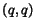 $(q,q)$