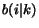 $b(i\vert k)$