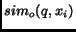 $sim_o (q,x_i)$