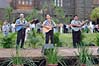 Three musicians from the Polynesian Cultural Center.