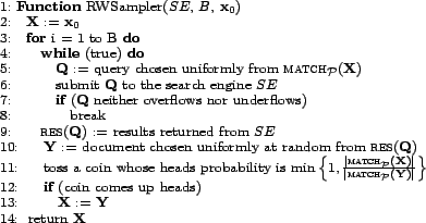 \begin{figure} \begin{center} \small \begin{tabular}{l} &nbsp;1:&nbsp;\textbf{Functio... ... &nbsp;14:&nbsp;&nbsp;return $\mathbf{X}$ \ \end{tabular} \end{center} \end{figure}