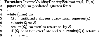 \begin{figure}\begin{center} \small \begin{tabular}{l} &nbsp;1:&nbsp;\textbf{Function} Inv... ...eturn $i$ \ &nbsp;9:&nbsp;&nbsp;&nbsp;&nbsp;&nbsp;&nbsp;$i$ := $i$ + 1 \end{tabular} \end{center}\end{figure}