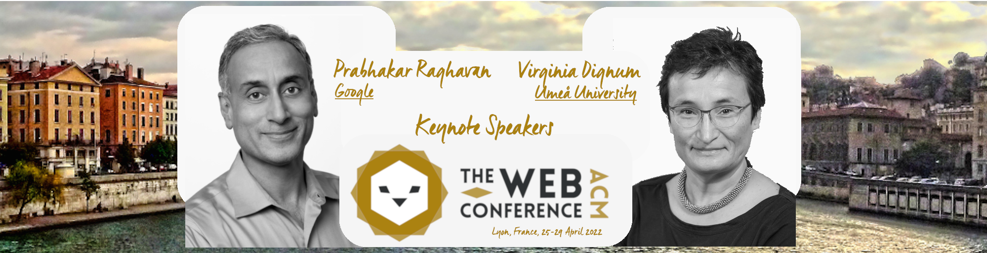 picture of our two keynotes: Dr. Prabhakar Raghavan and Prof. Virginia Dignum