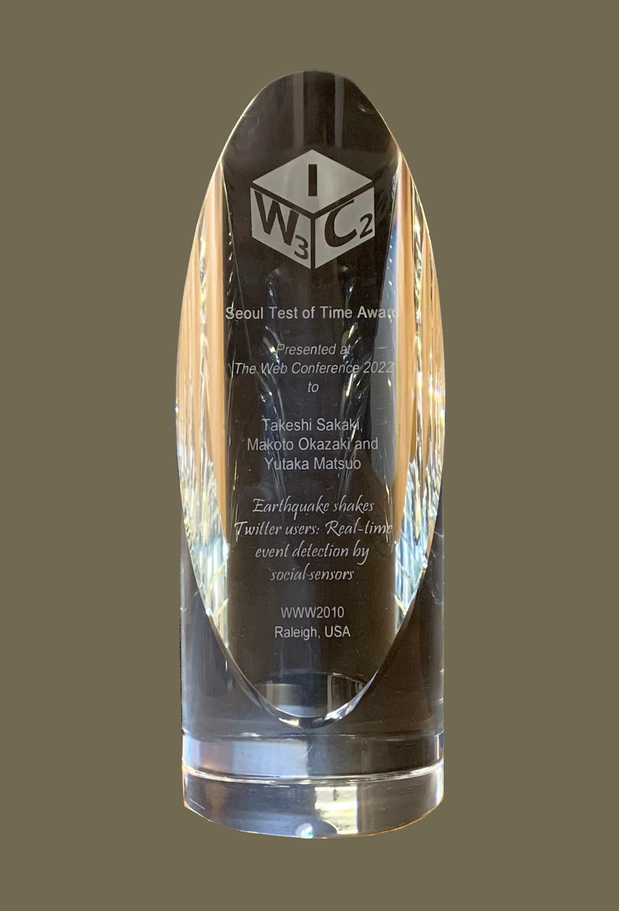 the Seoul Test of Time Award