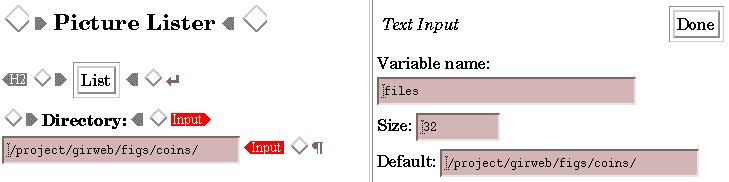 Lister: Name a text input