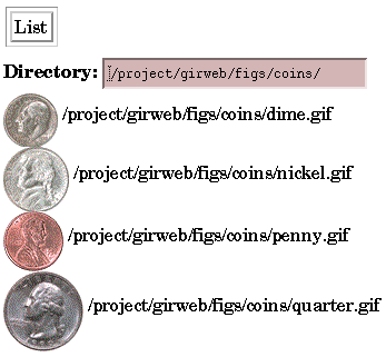Running the Lister.  Displaying files.